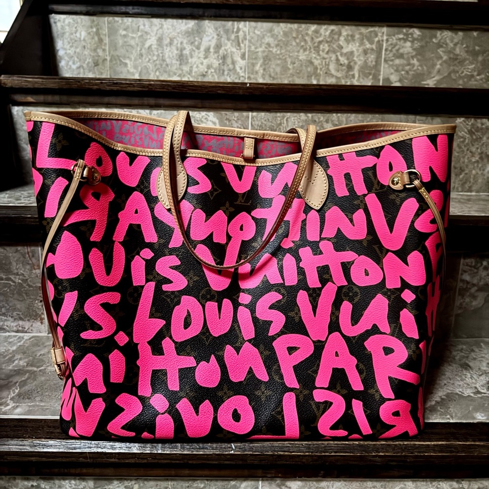 Like NEW✨Louis Vuitton x Stephen Sprouse Graffiti Neverfull Handbag